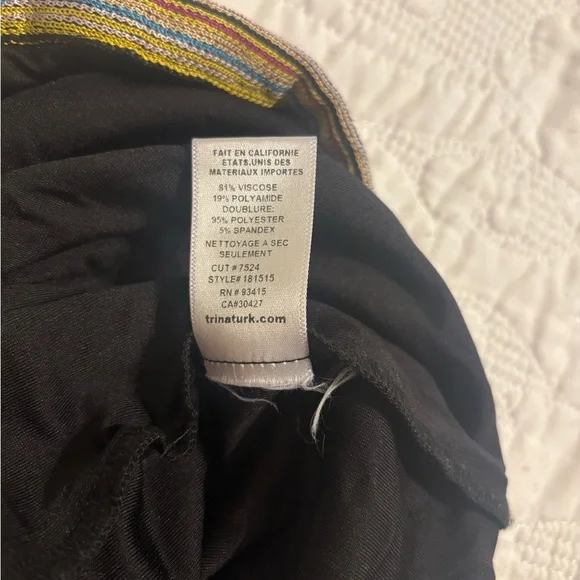 Trina Turk Multicolor Striped Wide-Leg Pants size 8 - Picture 4 of 9